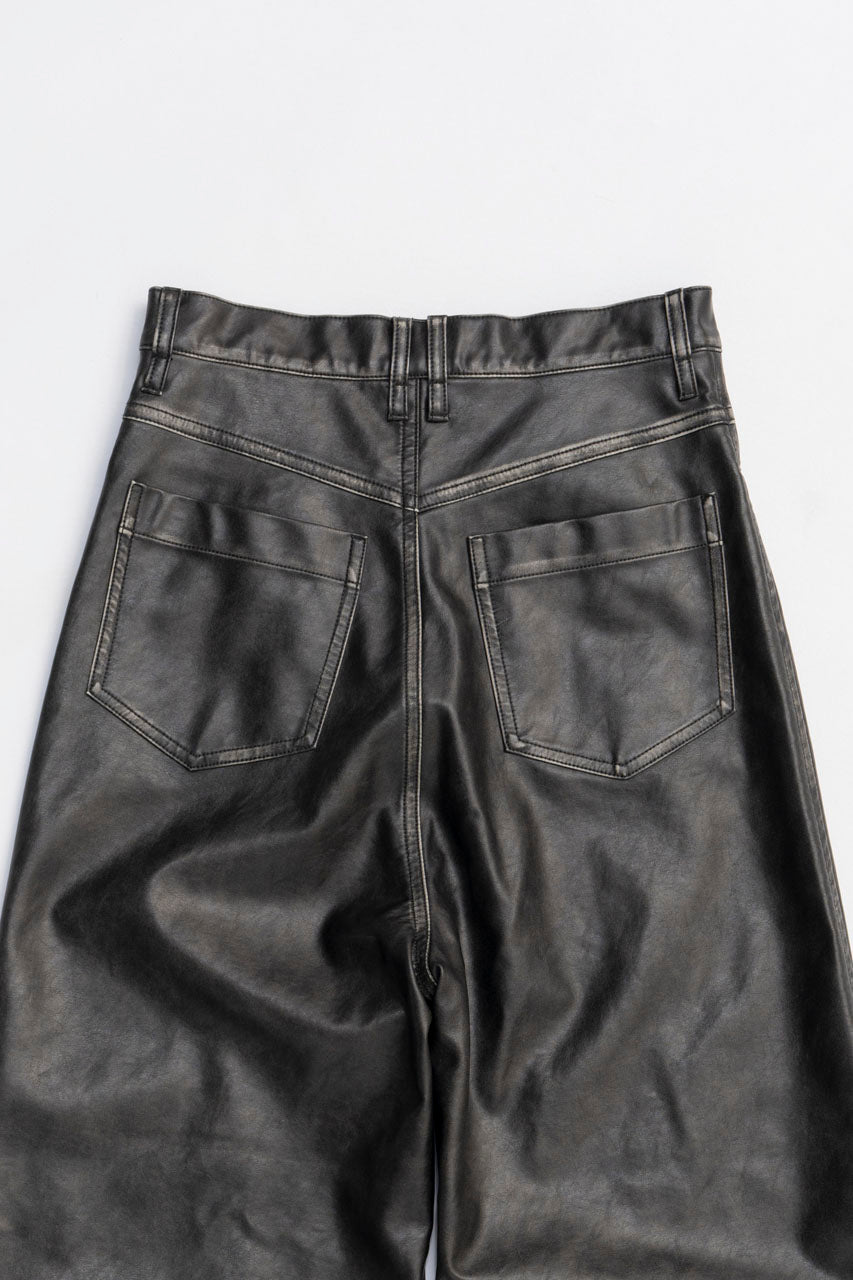 Synthetic Leather Press Pants - 2025 WINTER