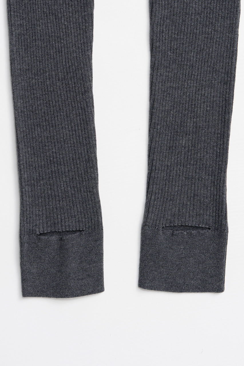 Slit Heel Knit Leggings - 2026AUTUMN