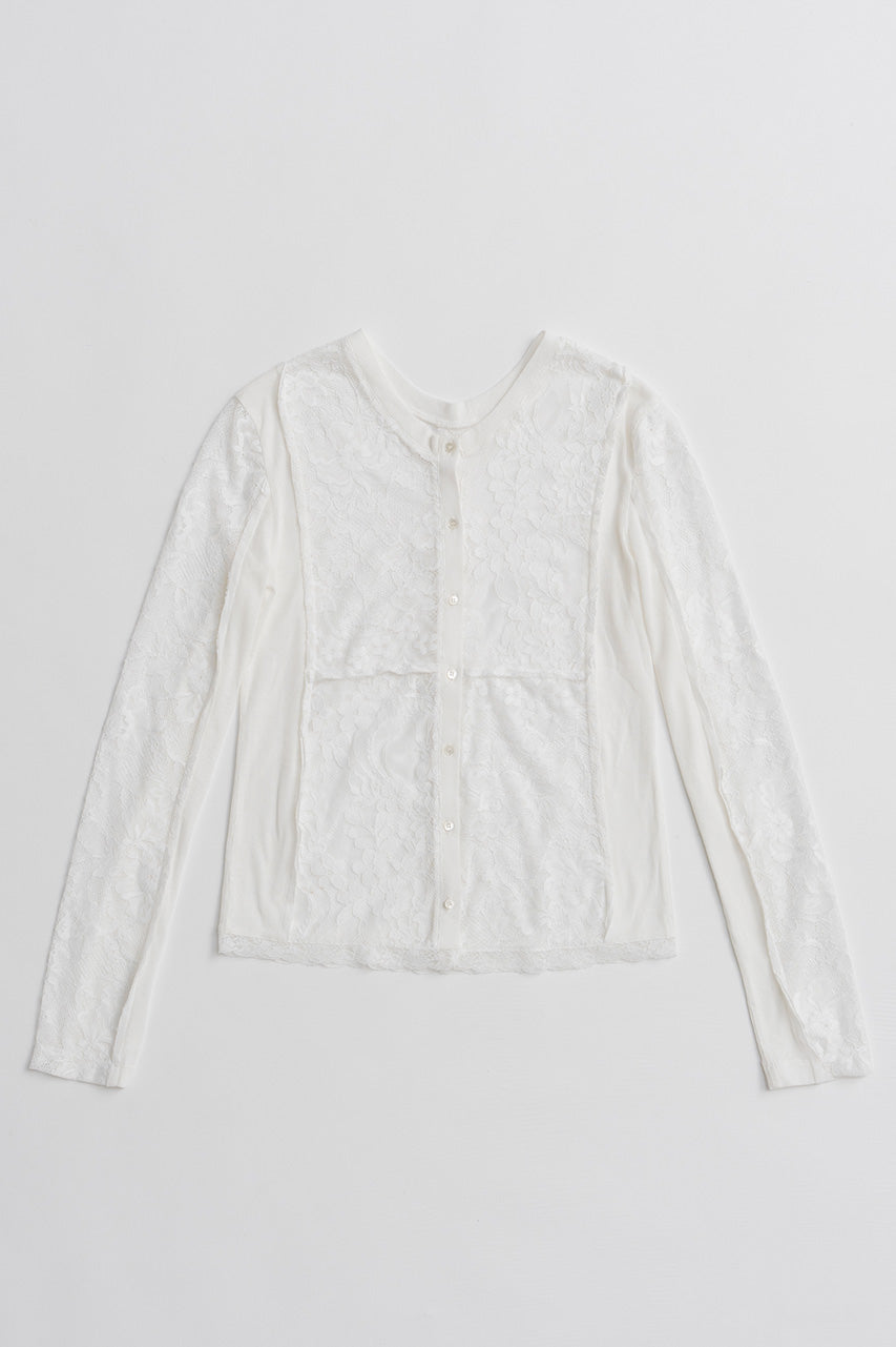 2-Way Panel Lace Top - 2026AUTUMN