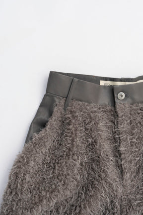 Fur Combination Half Pants - 2025 WINTER