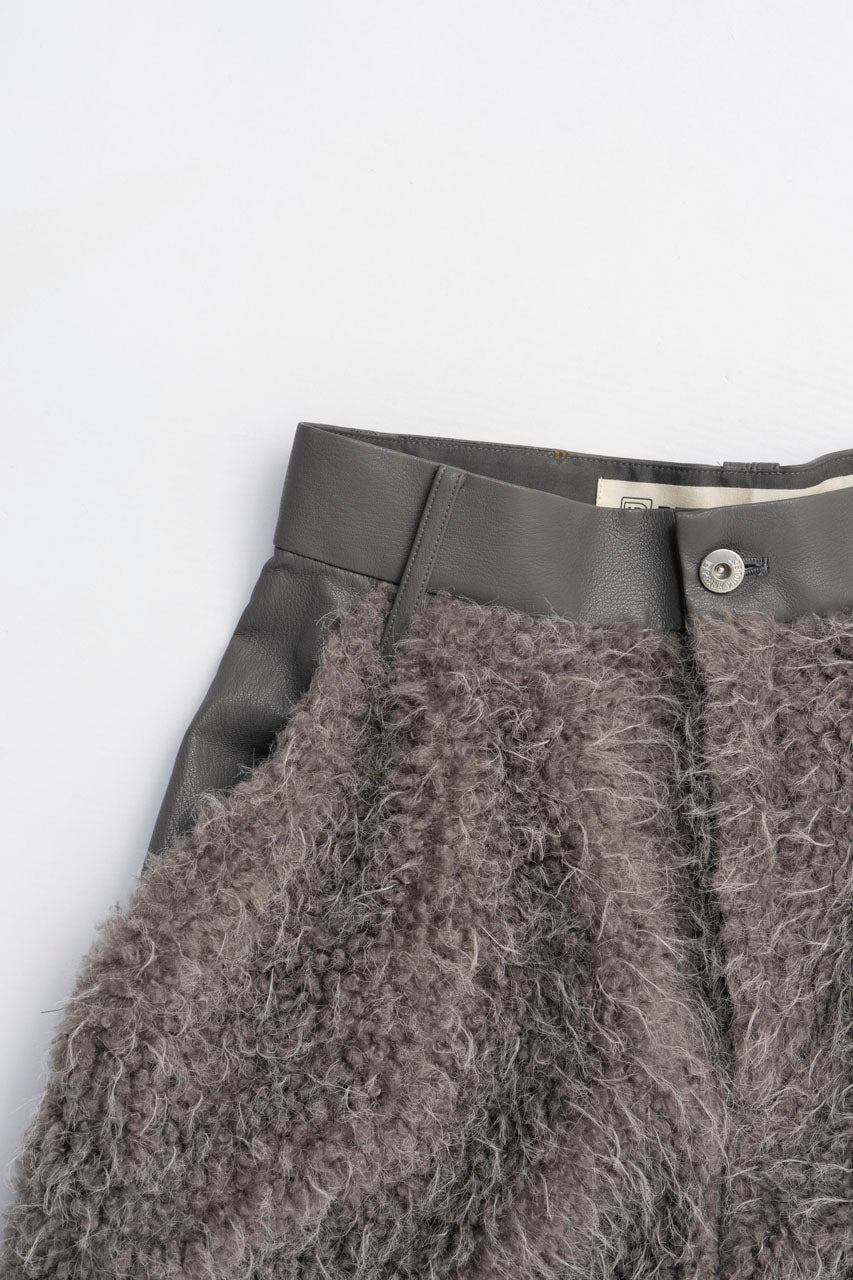 Fur Combination Half Pants - 2025 WINTER