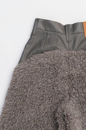 Fur Combination Half Pants - 2025 WINTER