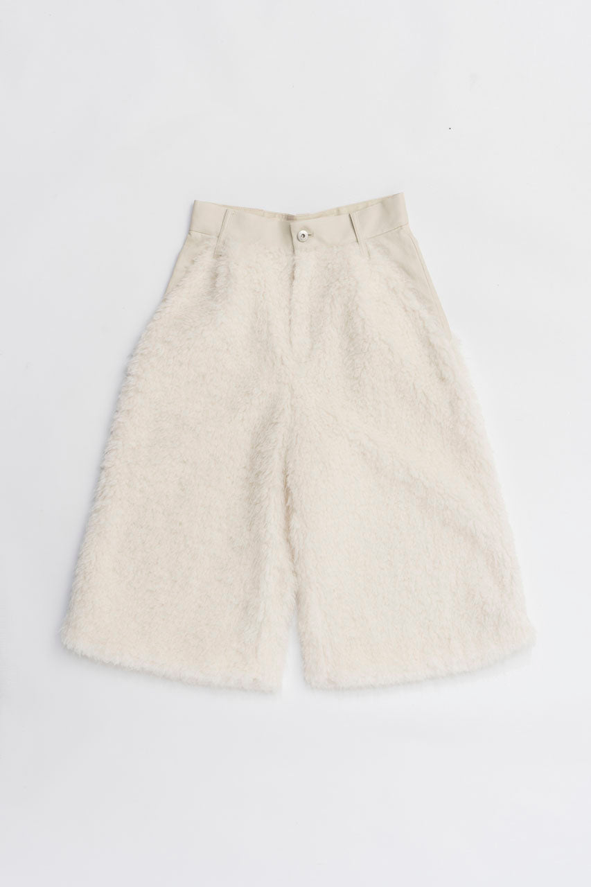 Fur Combination Half Pants - 2025 WINTER