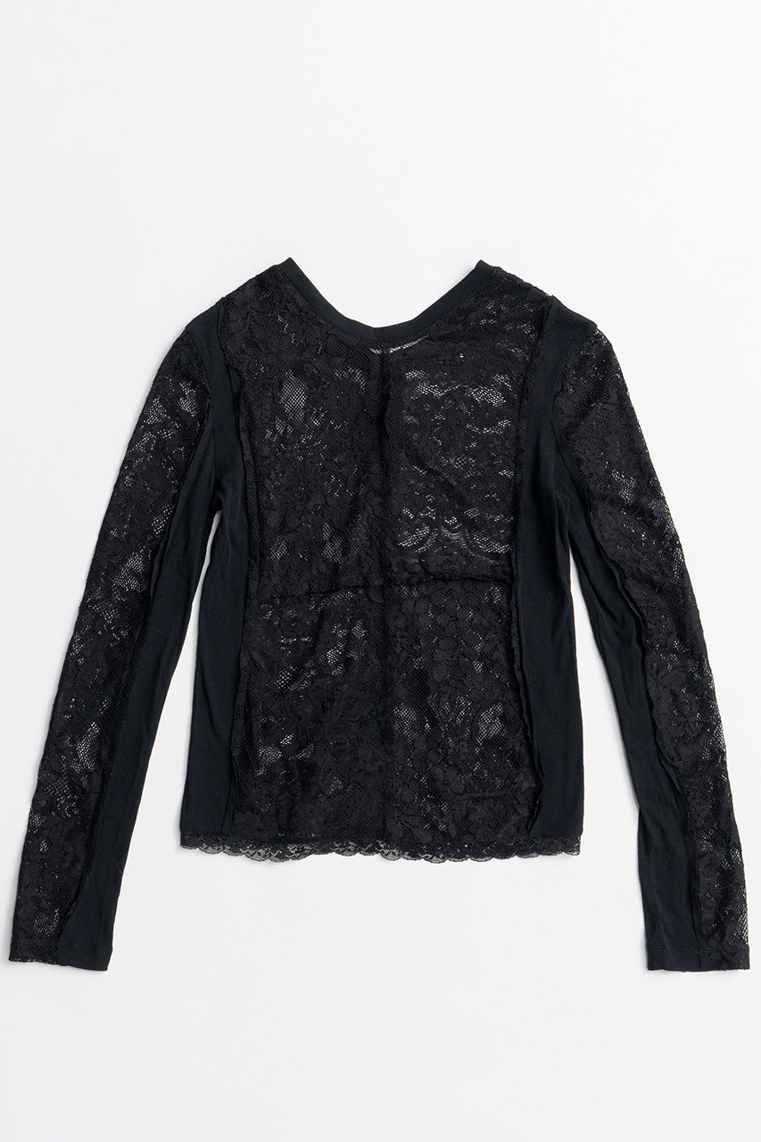 2-Way Panel Lace Top - 2026AUTUMN