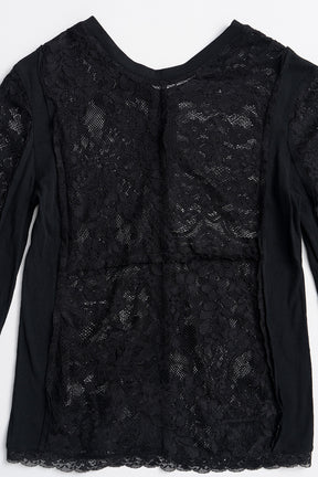 2-Way Panel Lace Top - 2026AUTUMN