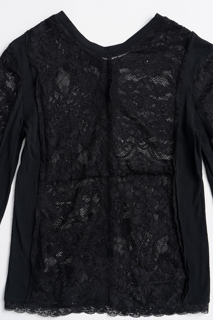 2-Way Panel Lace Top - 2026AUTUMN