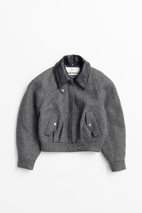 Leather Collar Short Coat - 2026WINTER