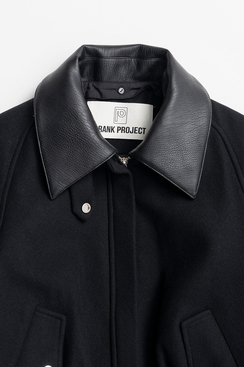 Leather Collar Short Coat - 2026WINTER