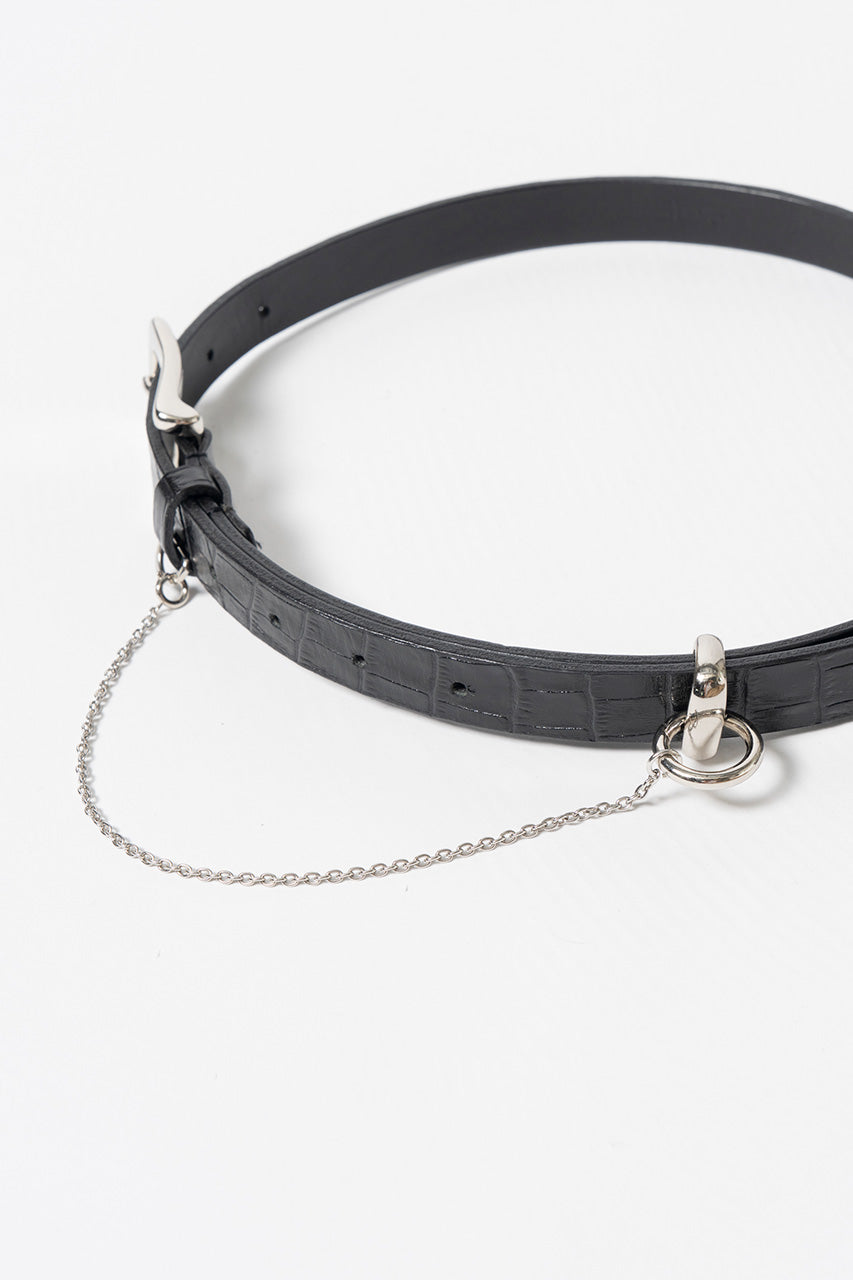 2way Chain Leather Belt - 2026AUTUMN