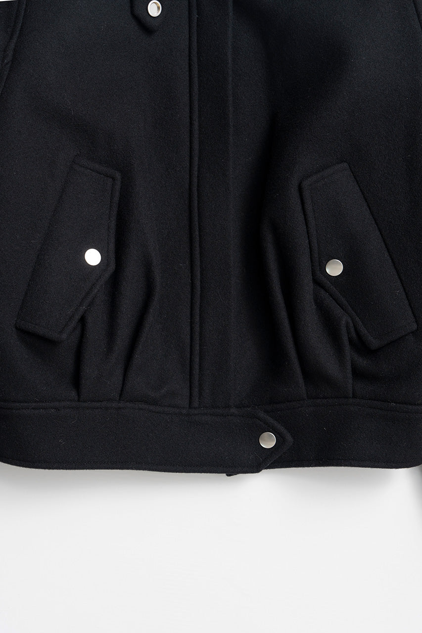 Leather Collar Short Coat - 2026WINTER