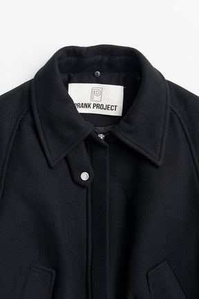 Leather Collar Short Coat - 2026WINTER