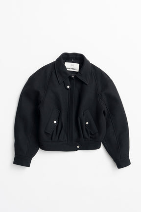 Leather Collar Short Coat - 2026WINTER