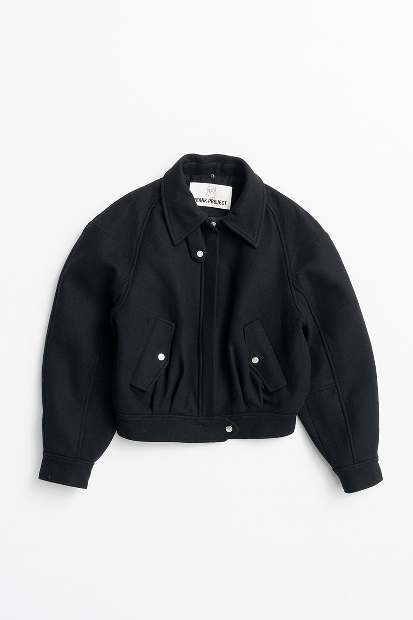 Leather Collar Short Coat - 2026WINTER