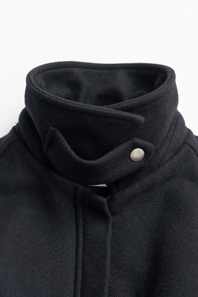 Leather Collar Short Coat - 2026WINTER