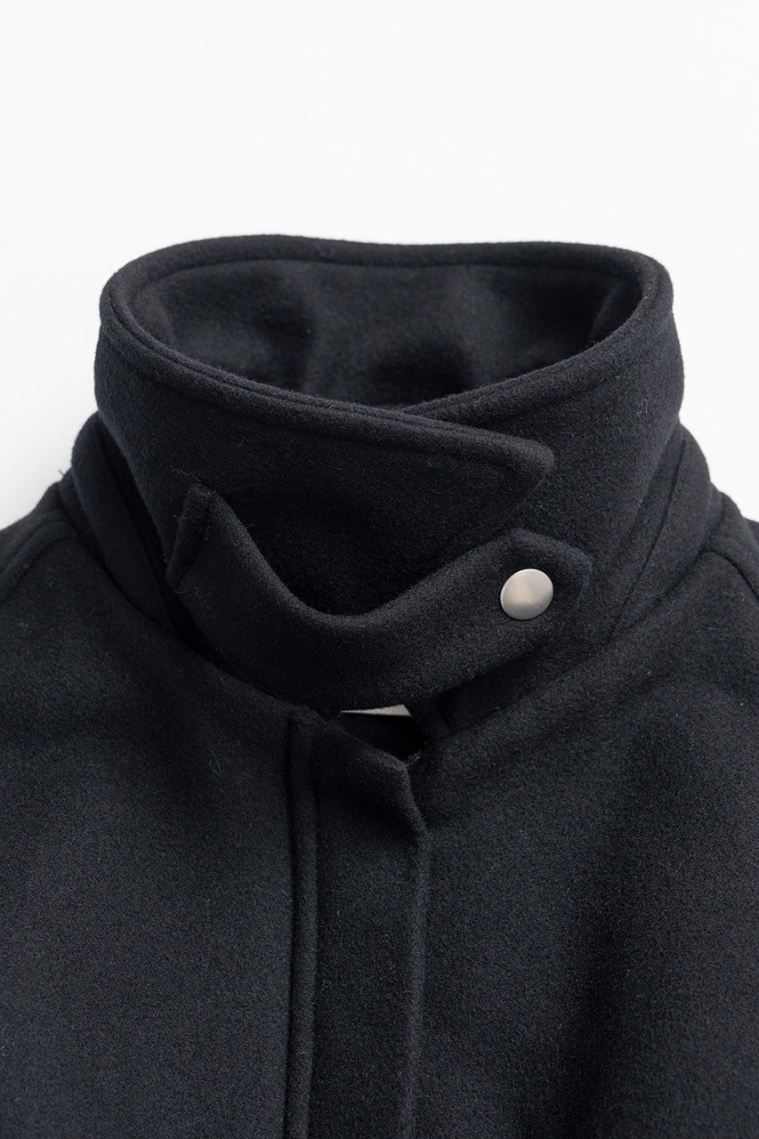 Leather Collar Short Coat - 2026WINTER