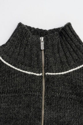 Front Zip Knit One-Piece - 2025 WINTER