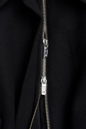 Leather Collar Short Coat - 2026WINTER