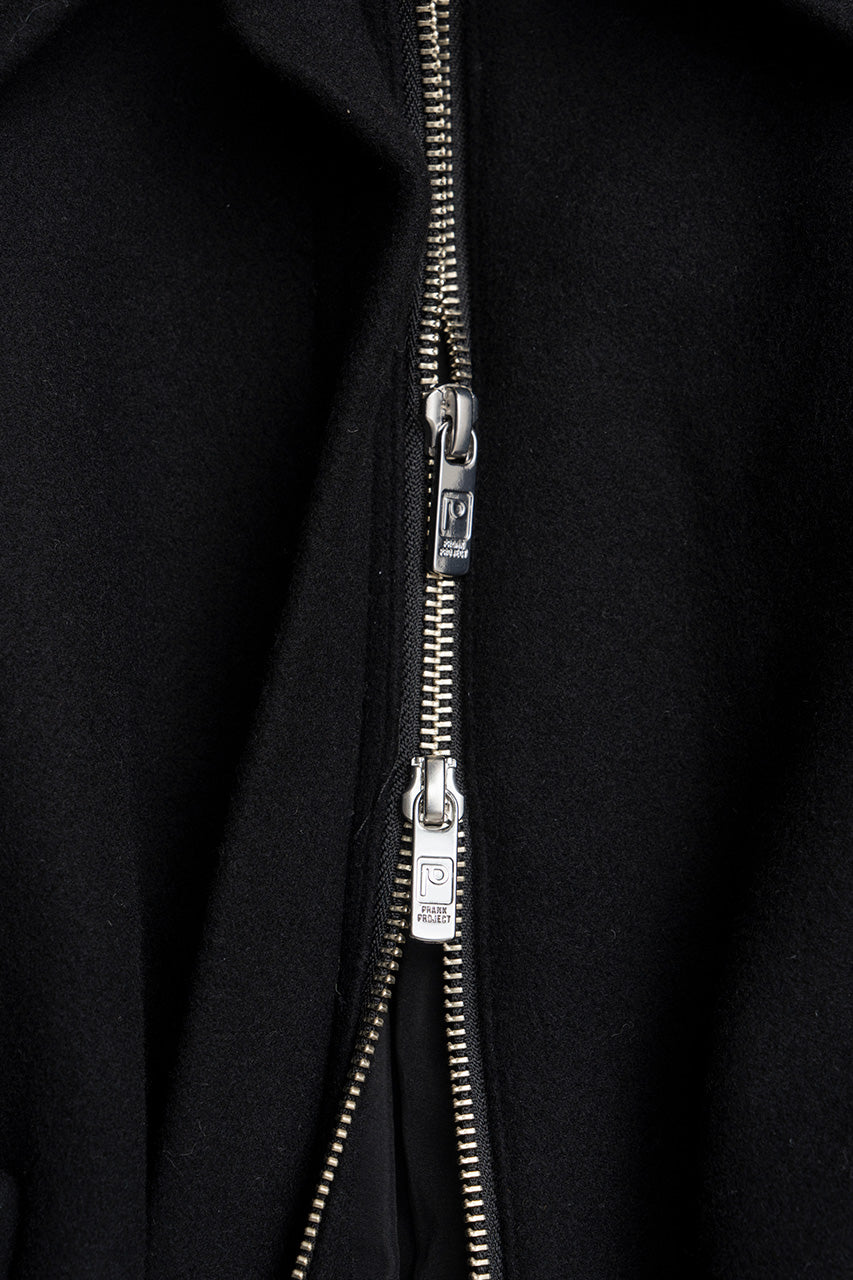 Leather Collar Short Coat - 2026WINTER