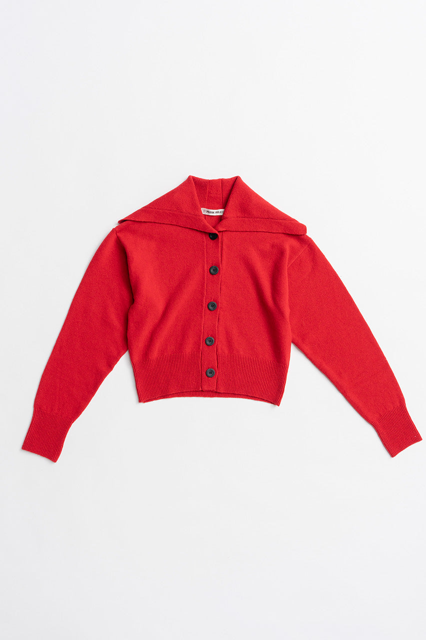 Oversized Collar Knit Cardigan - 2026AUTUMN