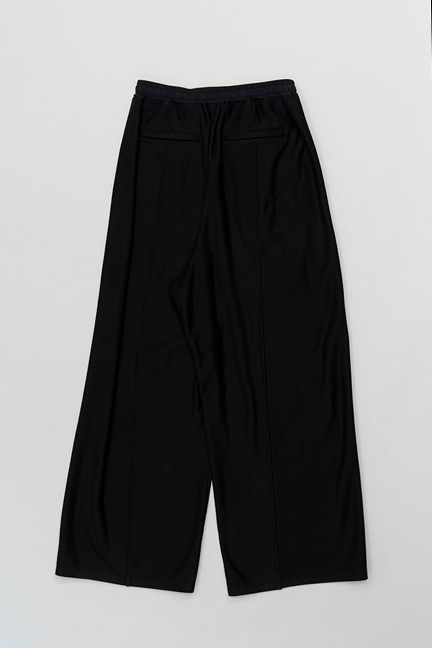 Oversized Combination Track Pants Black