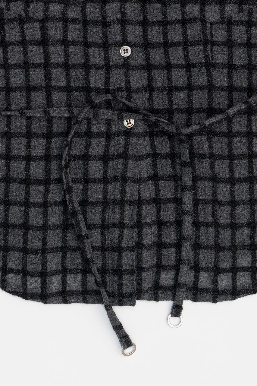 [24ATUMN PRE ORDER] WOOLLY Check Western Shirt