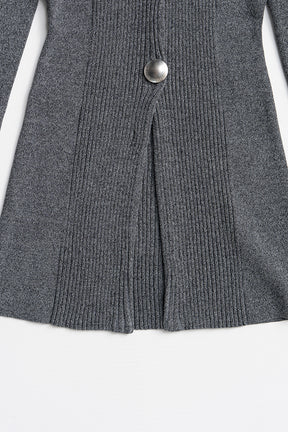 Metal Parts Knit Slim Shirt - 2026AUTUMN
