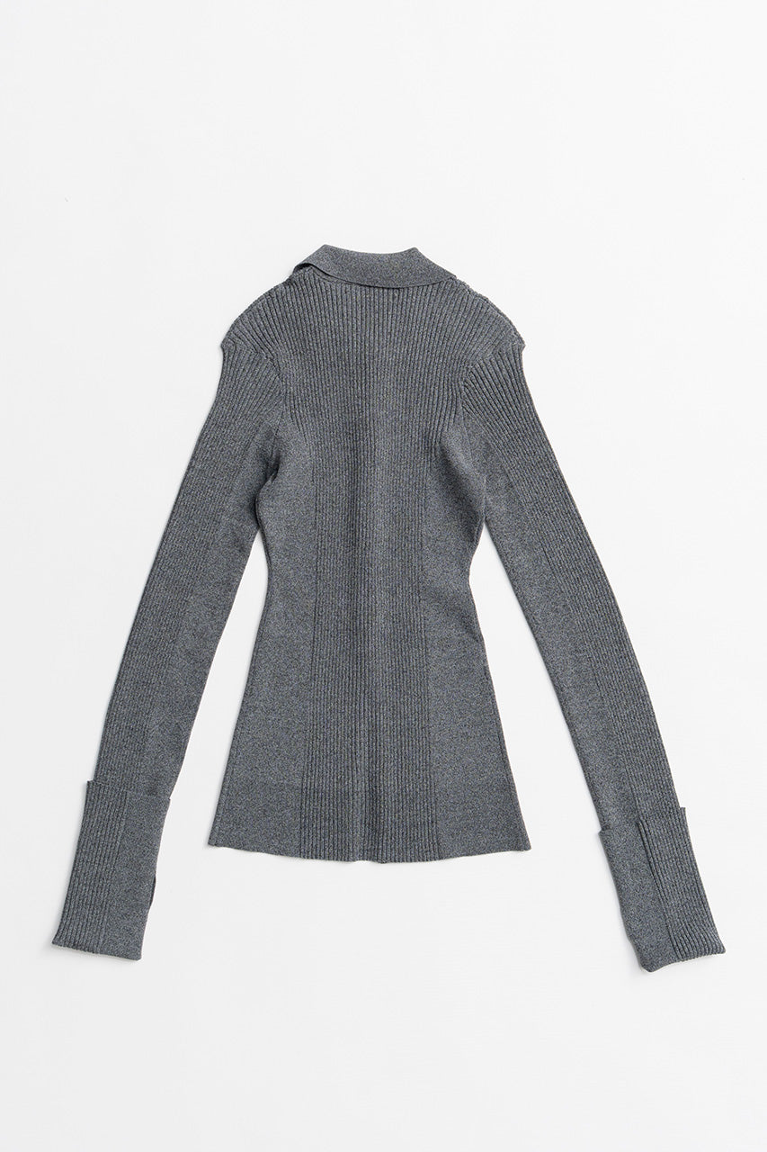 Metal Parts Knit Slim Shirt - 2026AUTUMN