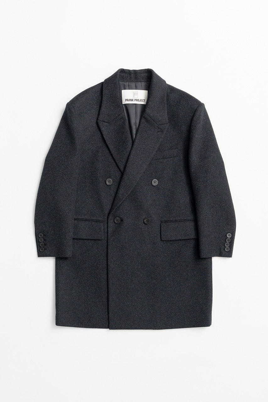 Cashmere Blend Double-Breasted Coat - 2026WINTER