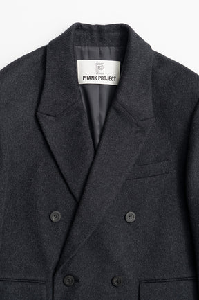 Cashmere Blend Double-Breasted Coat - 2026WINTER