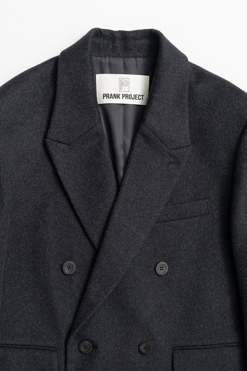 Cashmere Blend Double-Breasted Coat - 2026WINTER