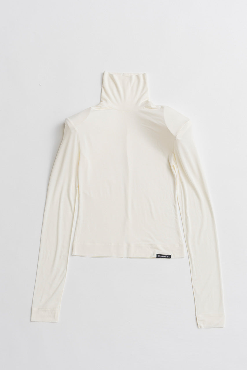 Power Shoulder High-Neck Top - 2026AUTUMN