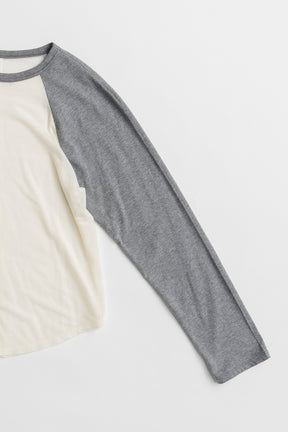 Cashmere Silk Raglan Long Sleeve T-Shirt - 2026AUTUMN