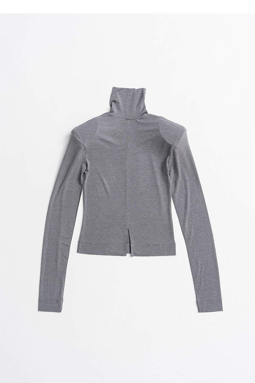 Power Shoulder High-Neck Top - 2026AUTUMN