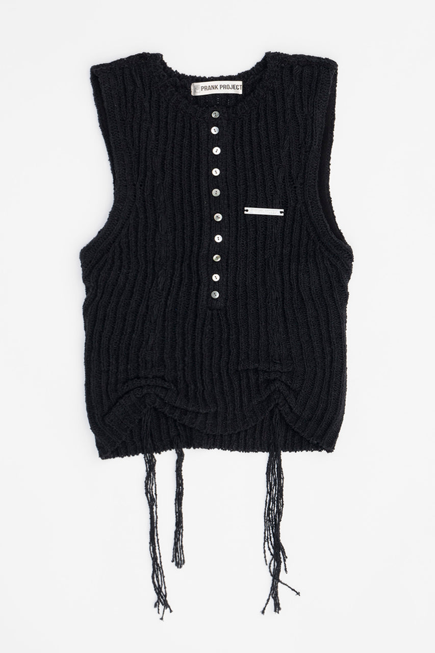 [PRE ORDER] Henley Bouclé Knit Tank