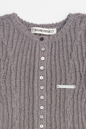 [사전 주문] Henley Bouclé 니트 탱크