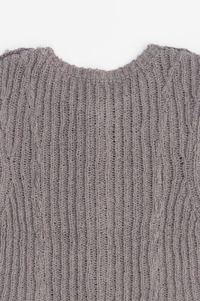 Henley Bouclé Knit Tank