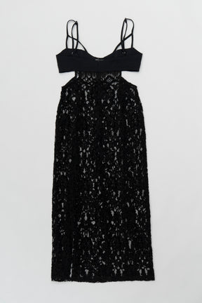 【SALE】Scuba-Jersey Lace Dress