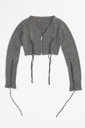 [24Autumn PRE ORDER] Cashmere Blend Lace-Up Knit