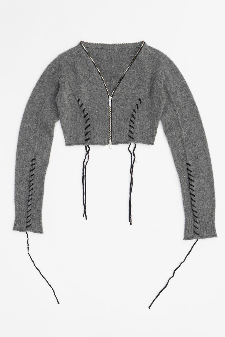 [24Autumn PRE ORDER] Cashmere Blend Lace-Up Knit