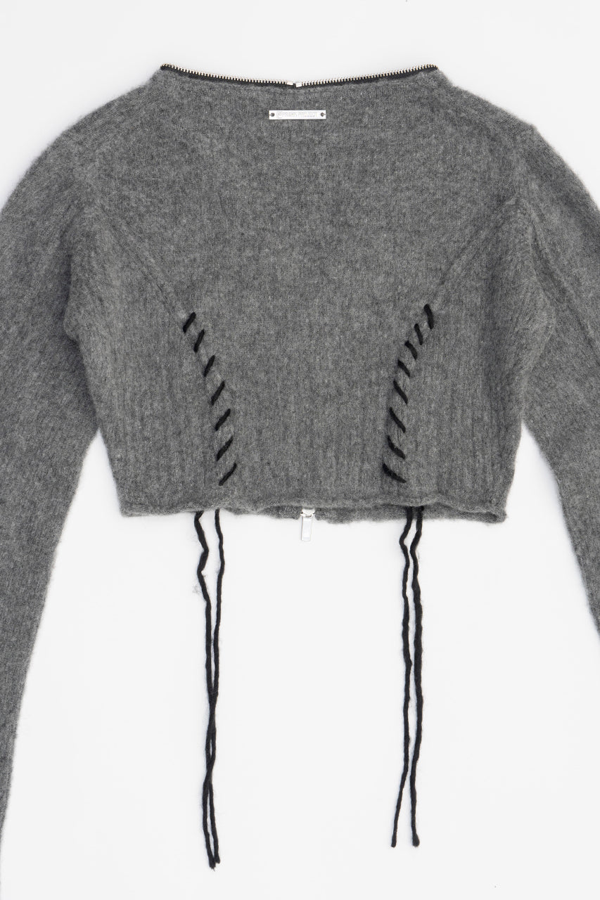 [24Autumn PRE ORDER] Cashmere Blend Lace-Up Knit