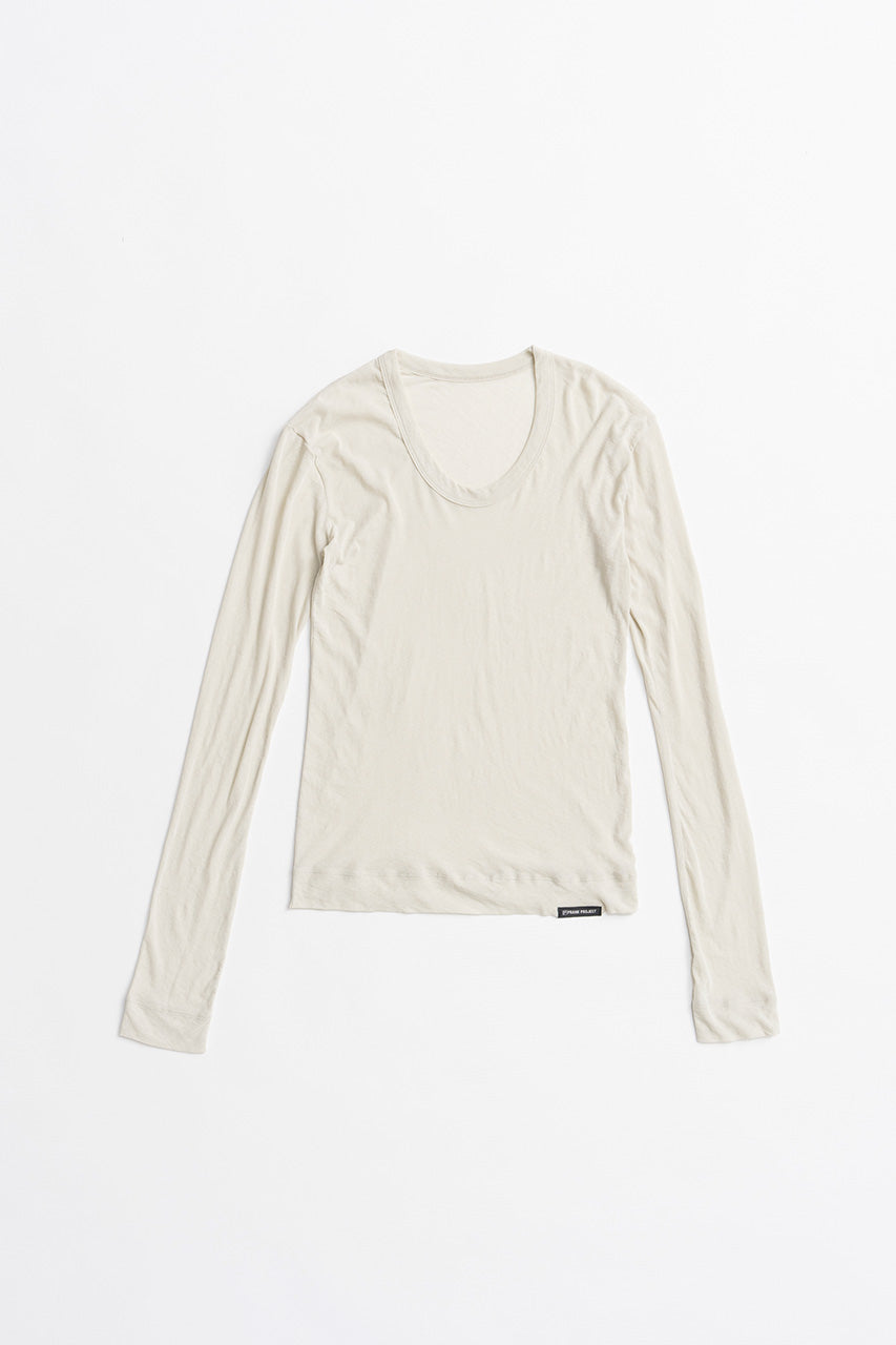 Scoop Neck Sheer Top - 2026AUTUMN