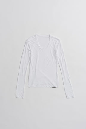 Scoop Neck Sheer Top - 2026AUTUMN