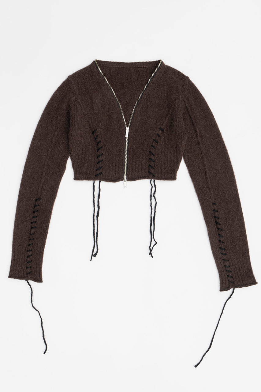 [24Autumn PRE ORDER] Cashmere Blend Lace-Up Knit