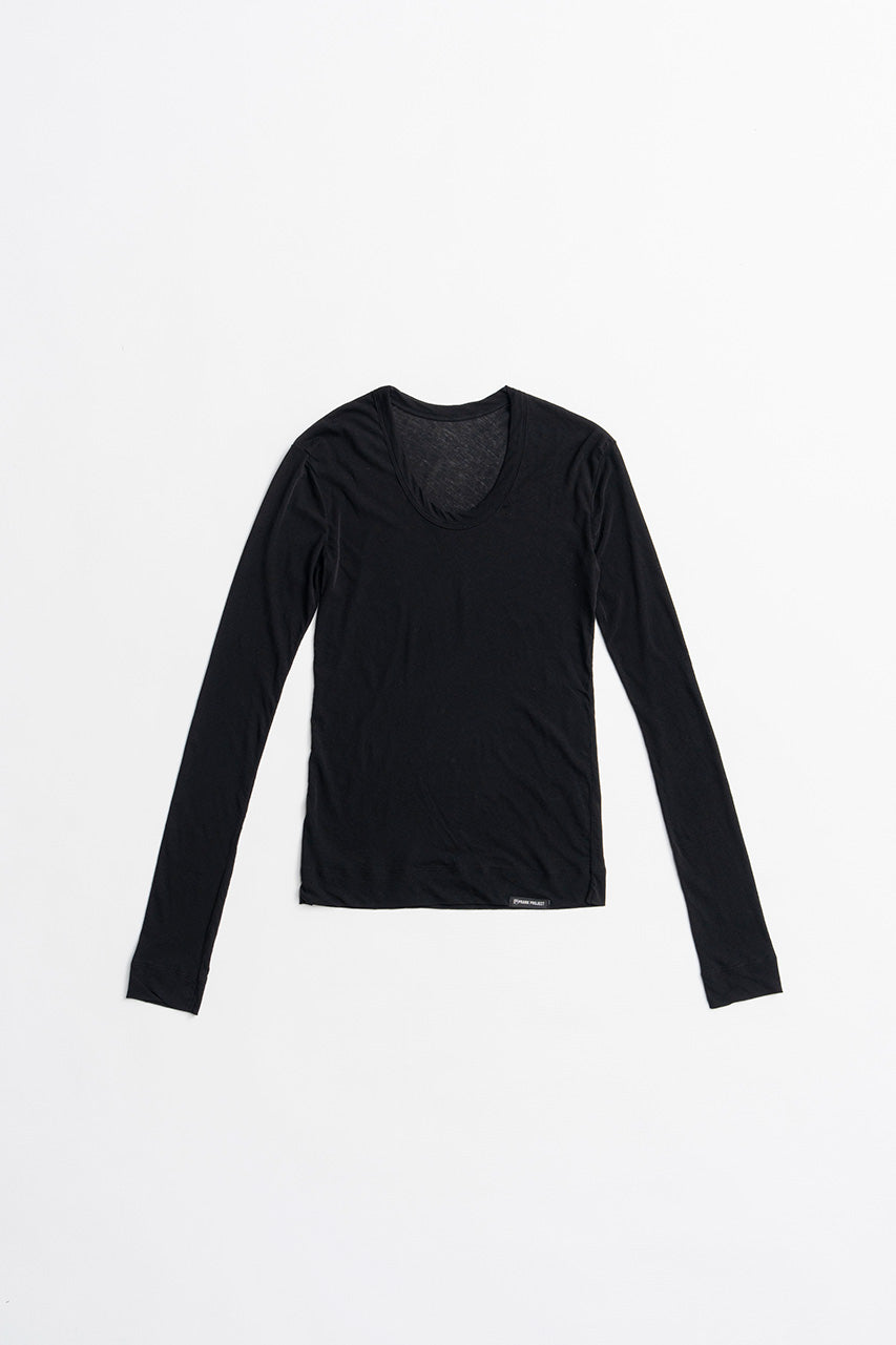 Scoop Neck Sheer Top - 2026AUTUMN