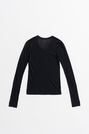 Scoop Neck Sheer Top - 2026AUTUMN
