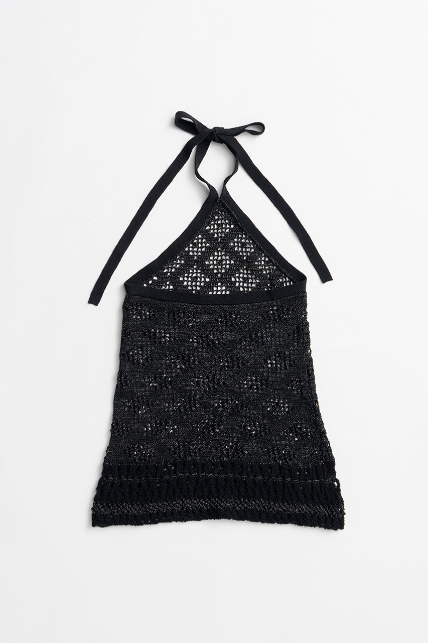 Crochet Knit Halter Top - 2026AUTUMN