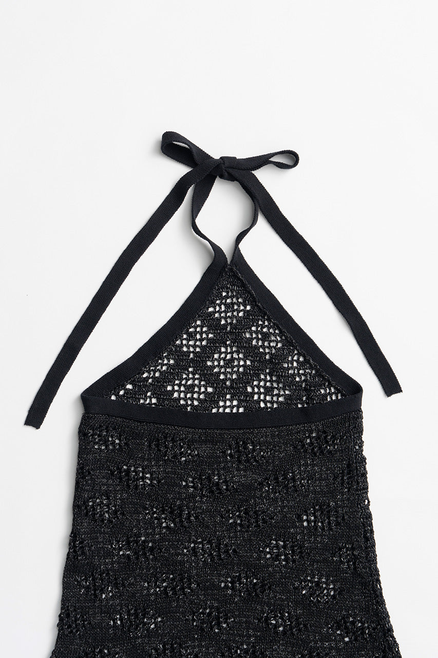 Crochet Knit Halter Top - 2026AUTUMN