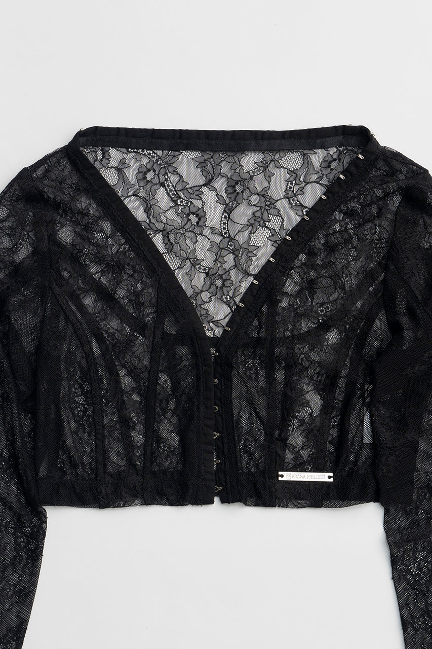 Lace Hook Short Cardigan