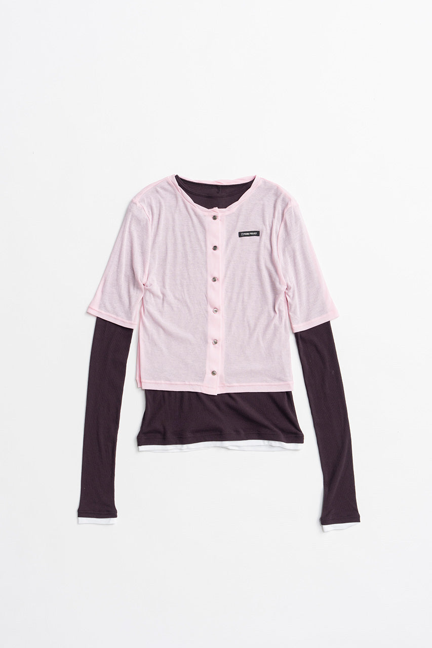 Layered Half Sleeve Cardigan - 2026AUTUMN