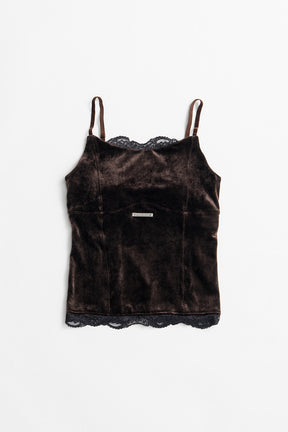 Velour Lace Cup-In Camisole - 2026AUTUMN